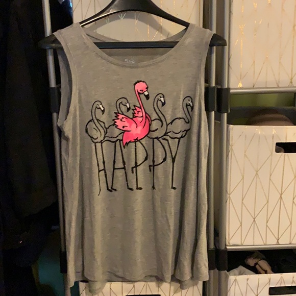 Justice Girls Happy Flamingo Swing Tank 